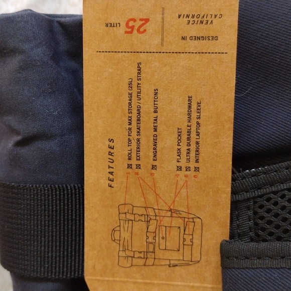 Arbor Cargo Roll top backpack NWT - Picture 9 of 11